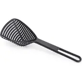 Joseph Joseph Passoire Cuillère Duo Spoon Colander Noir, design moderne et fonctionnel, idéal pour l'égouttage des aliments légers, résistants et pratiques pour votre cuisine.
