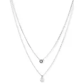 DKNY Chaîne argent / transparent
