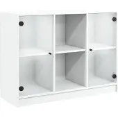 vidaXL Sideboard blanc 102x37x75,5 cm Bois composite