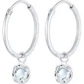 Elli Boucles d'oreilles argent / transparent