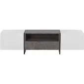 Beliani Meuble Tv Blanc Russel