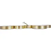 Beliani Plafonnier fer doré 5 abat-jour 54 cm pour salon pour séjour pour entrée pour chambre