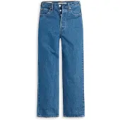 Levi's Jean 'Ribcage Straight Ankle' bleu denim