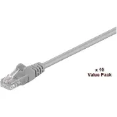Microconnect UTP Cat5E 10m Grey Câble réseau Gris (V-UTP510VALUEPACKAGE)