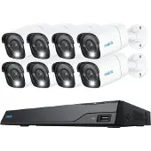 Reolink NVS16-8MB8 (3840 x 2160 pixels), Caméra réseau, Blanc