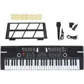 vidaXL Clavier de piano électrique 61 touches et pupitre pour enfants