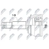 NTY Tête de cardanePASCAL G1R054PC