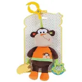 Creaciones Llopis Peluche interactive pour bébé Singe