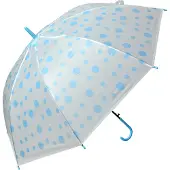 Juleeze JZCUM0021BL Parapluie enfant bleu à pois blancs Ø 88x71 cm