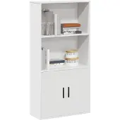 vidaXL Bibliothèque blanc 60x24x120 cm bois d'ingénierie