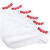 HUGO Chaussettes rouge / blanc