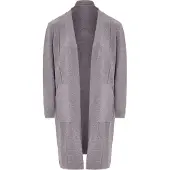 Jalene Cardigan gris chiné