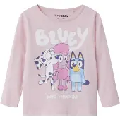 TWO SOON T-Shirt 'Bluey' bleu clair / rose / rosé / blanc