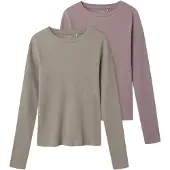 TWO SOON T-Shirt greige / rose ancienne