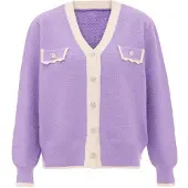 Carato Cardigan crème / lavande