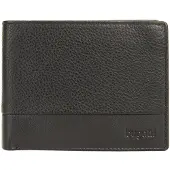 Bugatti porte-monnaie Atlanta Flap Wallet Black noir