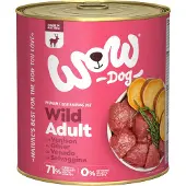 Wow ! Croquettes pour chiens adultes - en boîte - gibier - 6 x 800 g