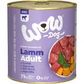 Wow 6x 800g agneau adulte nourriture pour chien humide