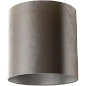 QAZQA Abat-jour en velours taupe cylindrique 40/40/40