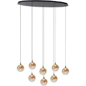 Lucide Suspension LED de conception Gisela Faning - 8x Ø 16cm