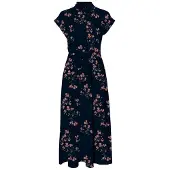 Vero Moda Robe bleu nuit / marron / orange