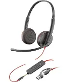 HP 3225 Stereo Usb C 3.5 Mm Plug/usb C/a Headset Argenté