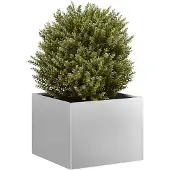 vidaXL Jardinière 40x40x30 cm acier galvanisé