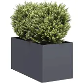 vidaXL Jardinière anthracite 40x80x40 cm acier laminé à froid