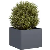 vidaXL Jardinière anthracite 40x40x30 cm acier