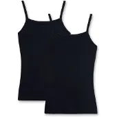 Sanetta Maillots de corps Fille Maillot de corps Paquet de 2 enfant - Noir - 10 / 11 ans