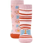 Ewers Chaussettes bleu clair / rosé / canneberge / blanc