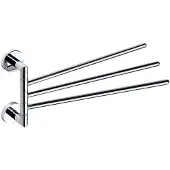 Sapho Porte-serviettes triple rotatif OMEGA en chrome 42x19,5x7cm-Chromé-Chromé--