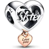 Pandora Charm, (Argent Sterling, Revêtement en or rose 14 carats)
