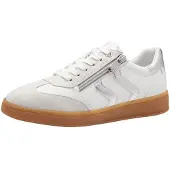 Marco Tozzi Baskets basses gris clair / argent / blanc