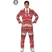 Guirma Christmas Suit Men Costume Rouge L