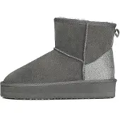 Gooce Boots 'Acacia' gris foncé / argent