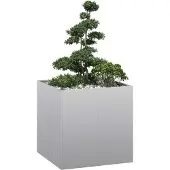 vidaXL Jardinière 80x80x80 cm acier galvanisé