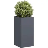 vidaXL Jardinière anthracite 40x40x80 cm acier laminé à froid