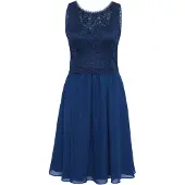 Vera Mont Robe de cocktail bleu foncé