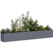 vidaXL Jardinière anthracite 280x40x40 cm acier laminé à froid