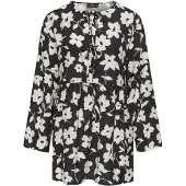 ONLY Robe 'JDYSilas' noir / blanc cassé