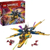 LEGO NINJAGO 71833 Le super avion tempête de Ras et Arin - Jeu de construction dès 8 ans