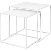 Blomus Table de Bout Blomus Fera White (Lot de 2)