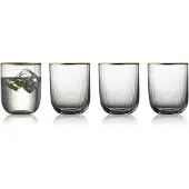 Lyngby Glas Verre Tumbler Lyngby Glas Palermo Gold 350 ml (4-delig)