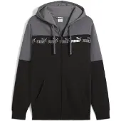 Puma Veste de survêtement 'Around The Block' gris / graphite / blanc
