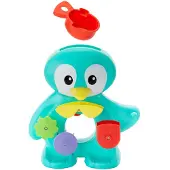 Infantino Penguin Bath Toy Vert