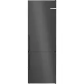 Bosch Série 4 Réfrigérateur-congélateur indépendant avec partie congélation en bas, 203 x 70 cm, inox noir KGN49VXCT