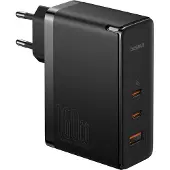 Baseus Gan5 Pro 2X Usb-C / Usb-A 160W Power Charger - Noir + Usb-C - Usb-C 240W Cable - Noir