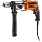 Black & Decker Perceuse à percussion 910W 2 vitesses valise Kr911K