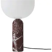 New Works Kizu Lampe de Table Large | Rosso Levanto Marble